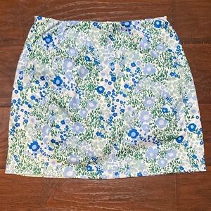 Tory Sport Blue and green floral active skirt